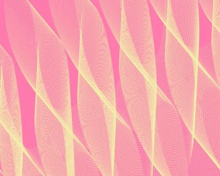 Bright color pattern yellow grid lines on a pink background. Stock Illustration