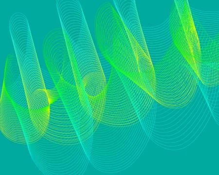 Bright color pattern yellow grid lines on a green background. Illustrazione stock