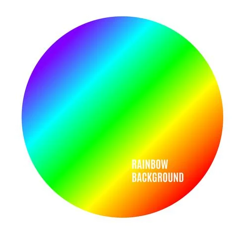 Bright Color Rainbow Background Circle Abstract Multicolor Gradient Circle Shape Stock Illustration