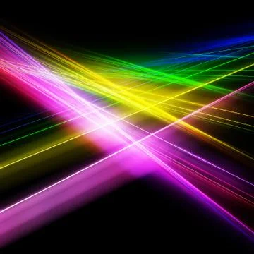 Bright color rays Stock Illustration