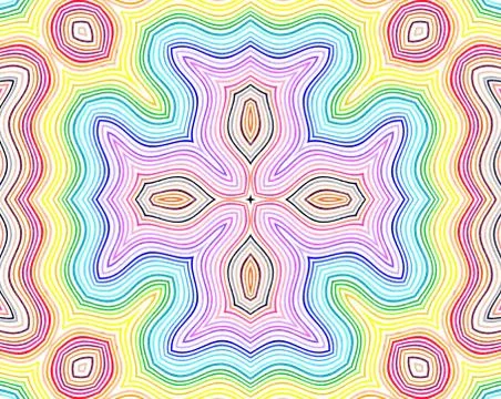 Bright color wavy lines pattern Stock Illustration