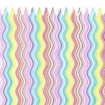 Bright color wavy lines pattern Stock Illustration