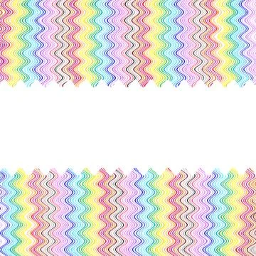 Bright color wavy lines pattern イラスト素材