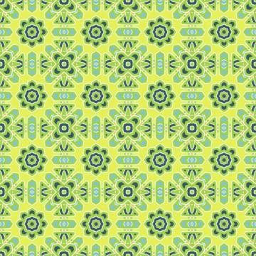 Bright colorabstract geometric pattern, vector seamless Stock Illustration