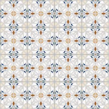 Bright colorabstract geometric pattern, vector seamless Stock Illustration