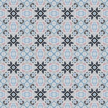 Bright colorabstract geometric pattern, vector seamless Stock Illustration