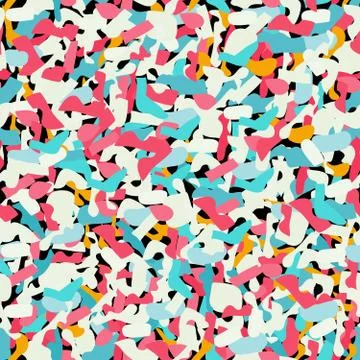 Bright colored abstract seamless pattern for your design Stock Illustration