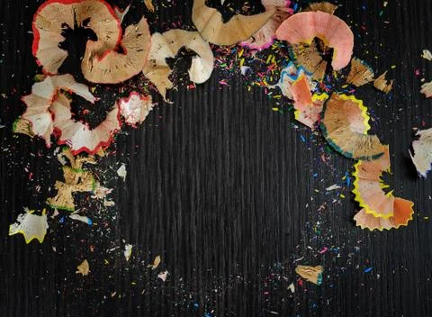 Bright colored abstraction on a dark background. Stock Photos