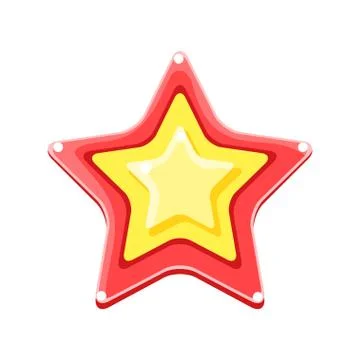 Bright colored cartoon star vector Illustration Stock Illustration