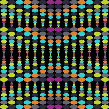 Bright colored circles geometric background Stock Illustration