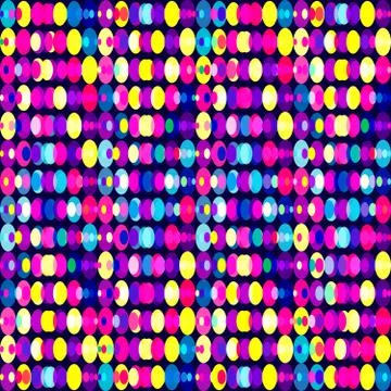 Bright colored circles geometric pattern Stock-Illustration