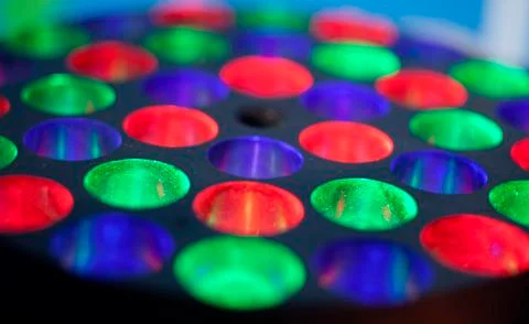 Bright colored close up background with shallow depth of field Stock Photos
