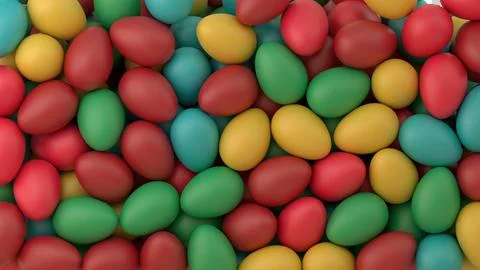Bright colored Full screen Easter egg background Stock Illustration
