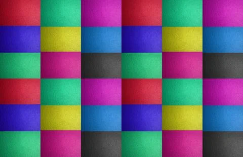 Bright colored geometric abstraction of rectangular shapes with leather texture Illustrazione stock