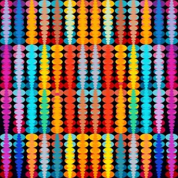 Bright colored geometric seamless pattern Stock Illustration