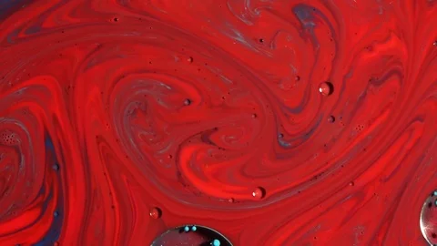 Bright colored ink bubbles Stock Footage 80903376