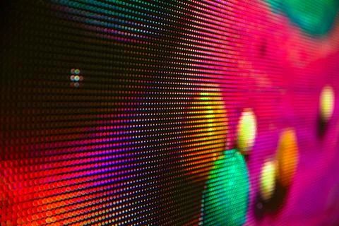 Bright colored LED smd screen Stock Photos