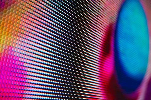 Bright colored LED smd screen Foto stock