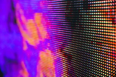 Bright colored LED smd screen Stock Photos