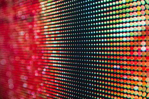 Bright colored LED smd screen Stock Photos
