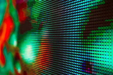Bright colored LED smd screen Stock Photos