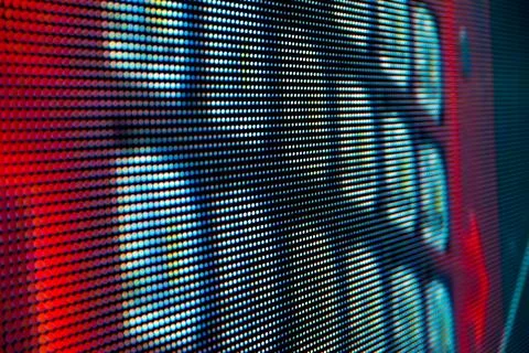 Bright colored LED smd screen Stock Photos