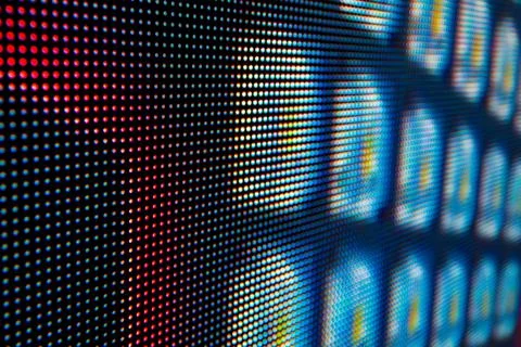 Bright colored LED smd screen Stock Photos