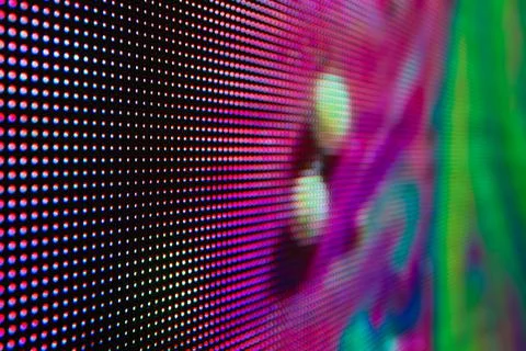 Bright colored LED smd screen Stock Photos