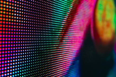 Bright colored LED smd screen Stock Photos