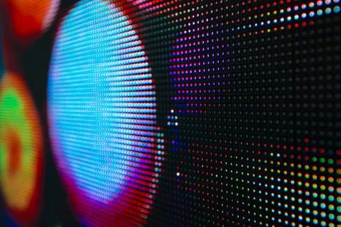 Bright colored LED smd screen Stock Photos