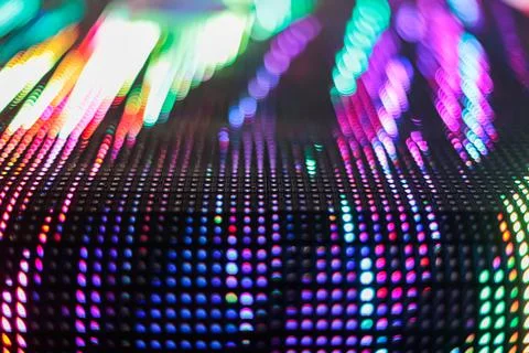 Bright colored LED smd wall with corner Stock Photos