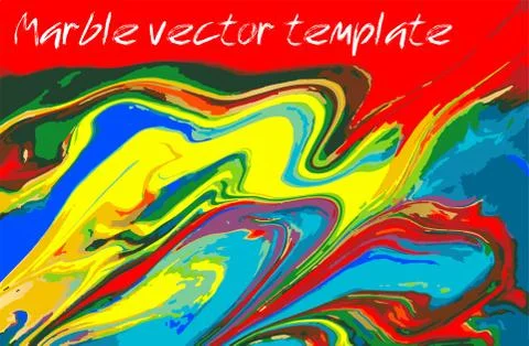 Bright colored marble pattern. Fluorescent liquid background. Artwork abstract Stock Illustration