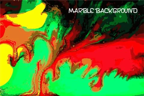 Bright colored marble pattern. Fluorescent liquid background. Artwork abstract Stock Illustration