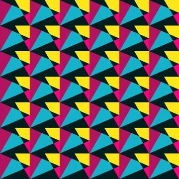 Bright colored polygons. abstract psychedelic background. seamless pattern. v Stock-Illustration