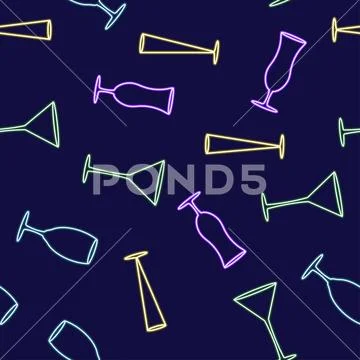 Bright colored seamless pattern Stock Illustration