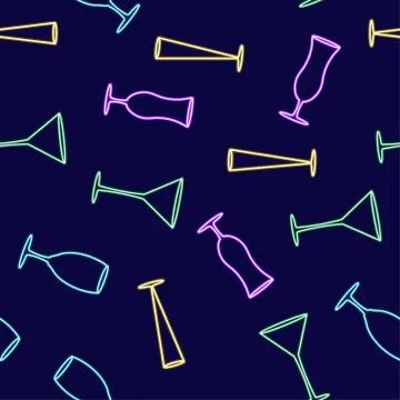 Bright colored seamless pattern Stock Illustration