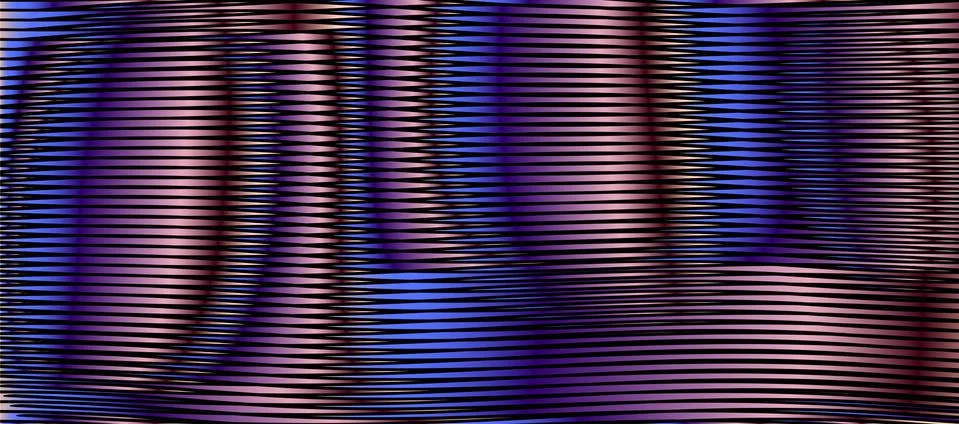 Bright colored surreal abstract texture with linear shine shapes. Stock Illustration