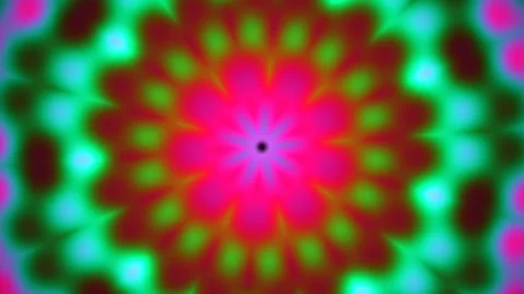 Bright colorful abstract pattern with circular design Stock Footage 338009129