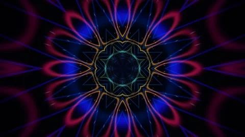 Bright colorful abstract pattern with radiant lines and Stock Footage 340396906
