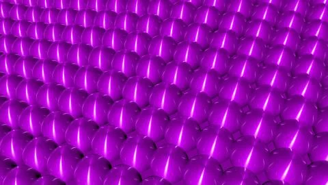 Bright colorful, dynamic and shiny solid spheres floating in a wavy backgroun Stock Illustration