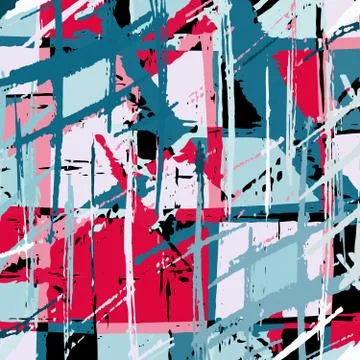 Bright colorful geometric abstract pattern Graffiti Stock-Illustration