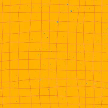 Bright Colorful Grunge Seamless Pattern With Grid Illustrazione stock