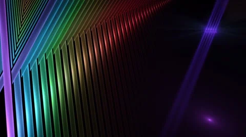 Bright Colorful Intersected Sticks Video stock 50032210