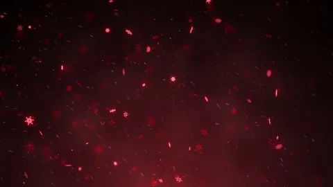 Bright colorful magic stylized snow background red Video stock 78656404