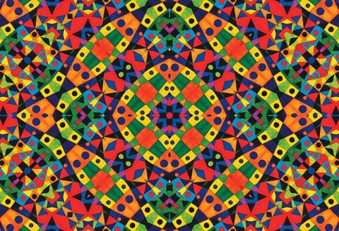 Bright colorful pattern, abstract background Illustrazione stock