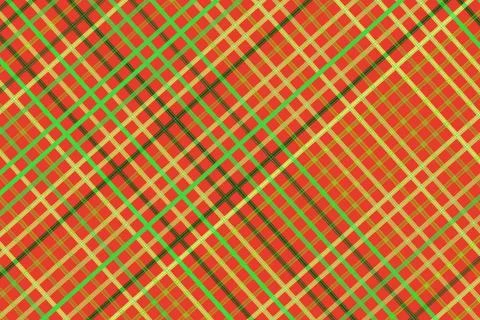 Bright colorful plaid pattern with red green yellow lines Illustrazione stock