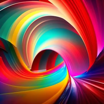 Bright colorful rainbow abstract background art futuristic space future back Stock Illustration