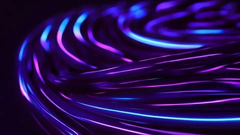 Bright colorful rays with soft blur and fast-moving light effects Stock Footage 274900845