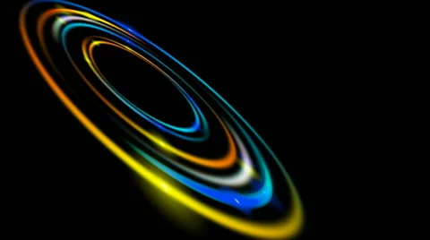 Bright Colorful Running Circles Stock Footage 46594306