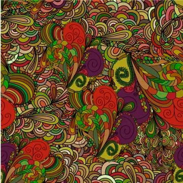 Bright colorful seamless pattern Stock Illustration